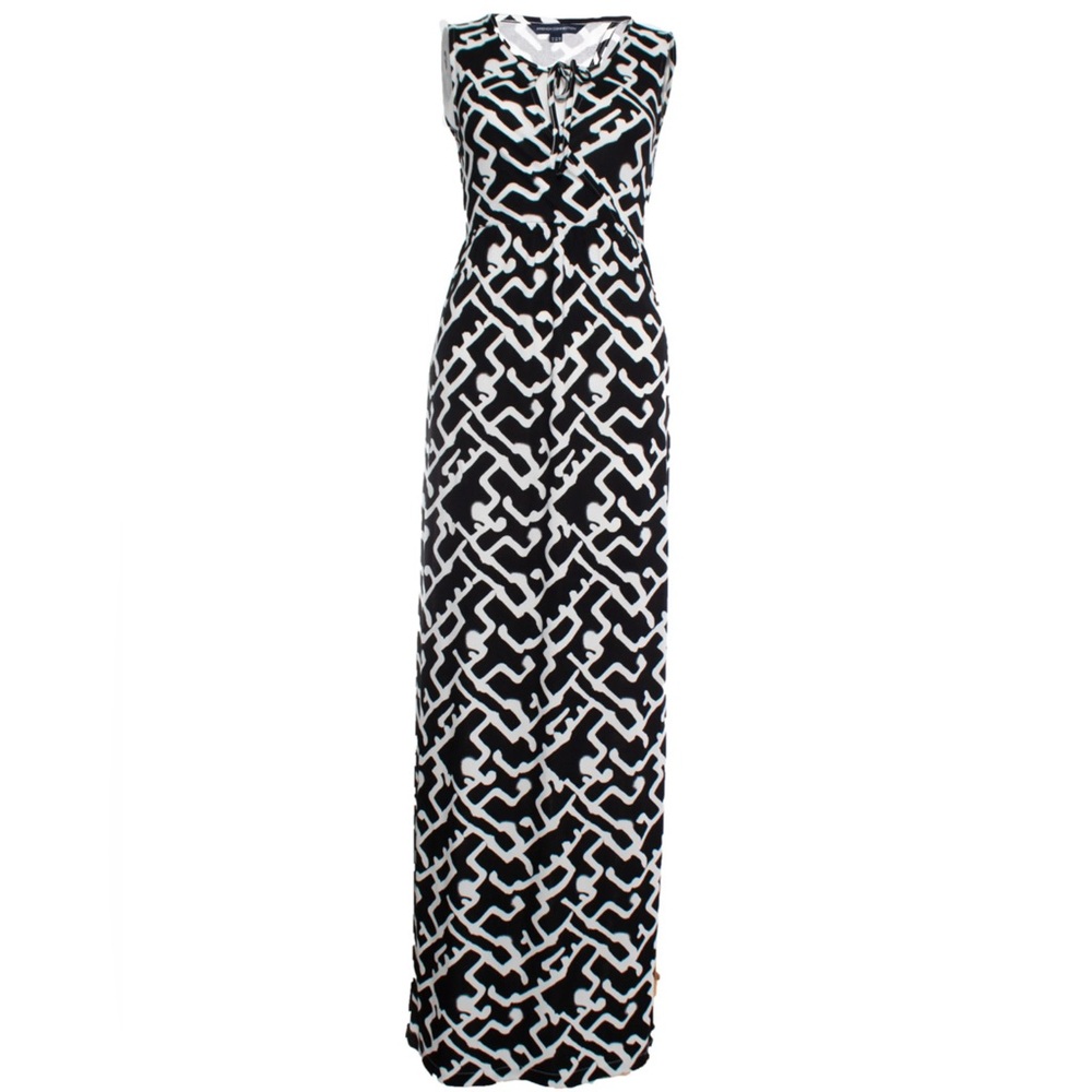French Connection Sleeveless Open Back Printed Maxi Dress